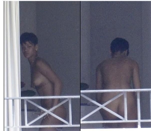 Rihanna-Naked-Nude-Balcony