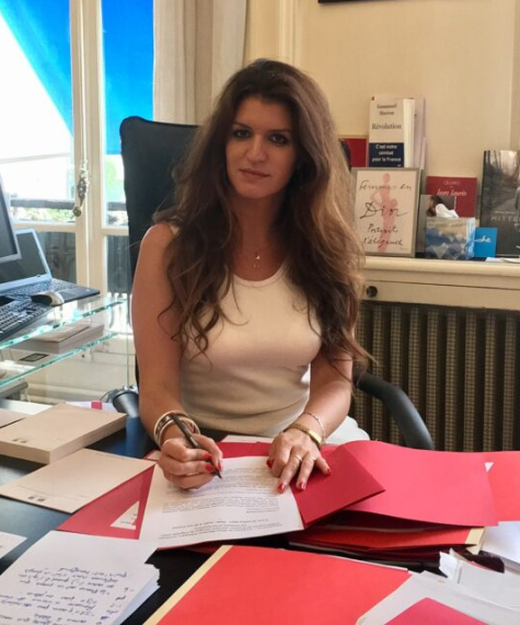 French government minister Marlene Schiappa appears on the front cover of Playboy magazine April 2023