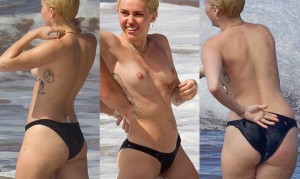 Miley Cyrus Topless Hawaii